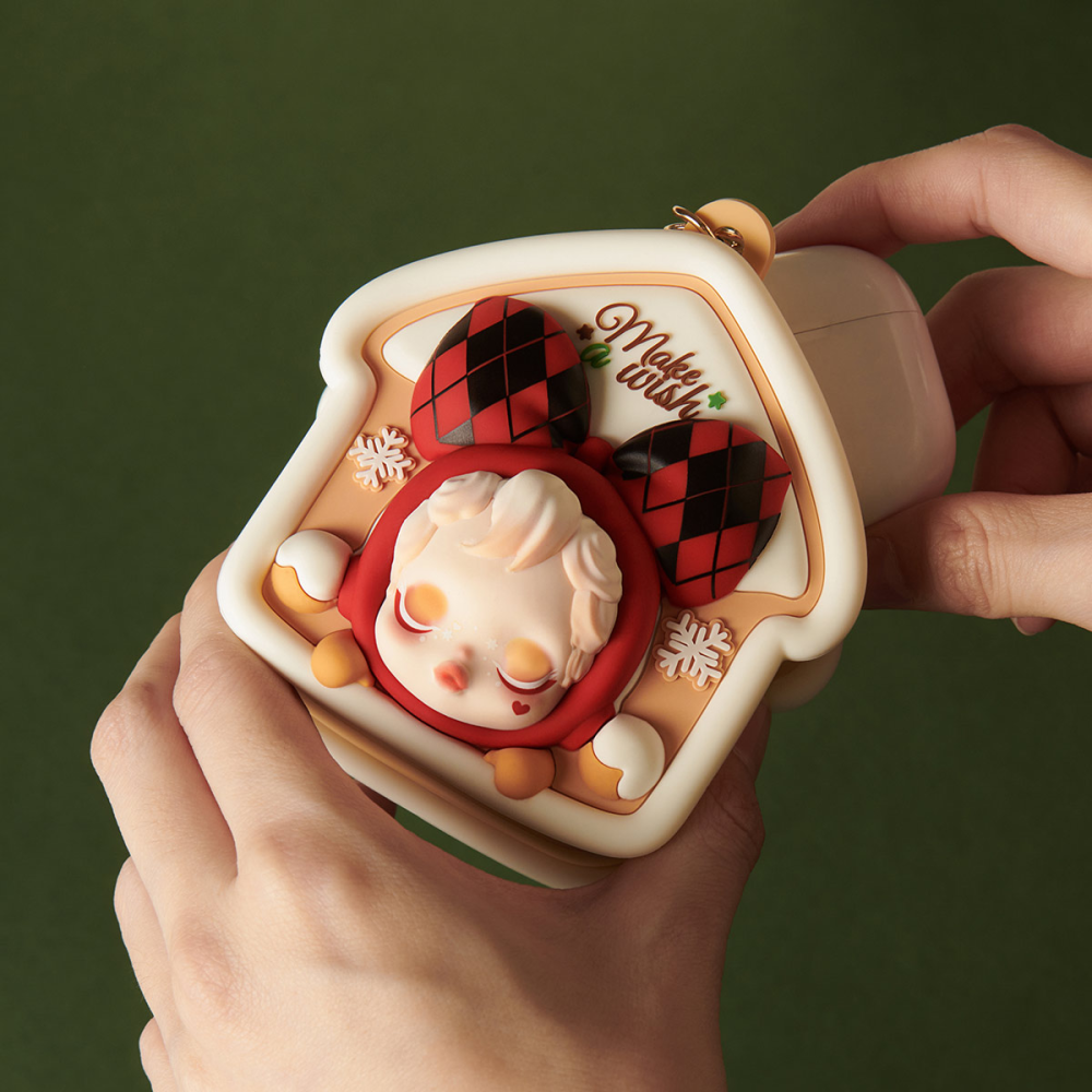 泡泡瑪特 SKULLPANDA 許願時間到 耳機包 SP耳機包 聖誕節-細節圖2