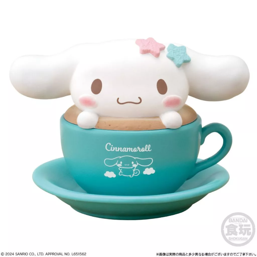 7-11同款 三麗鷗拉花公仔 三麗鷗咖啡杯 盒玩 整套8款 三麗鷗拿鐵公仔-規格圖3
