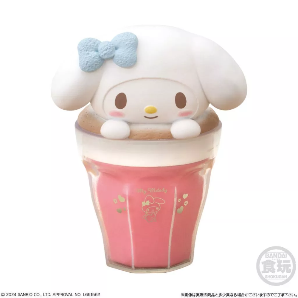 7-11同款 三麗鷗拉花公仔 三麗鷗咖啡杯 盒玩 整套8款 三麗鷗拿鐵公仔-規格圖4