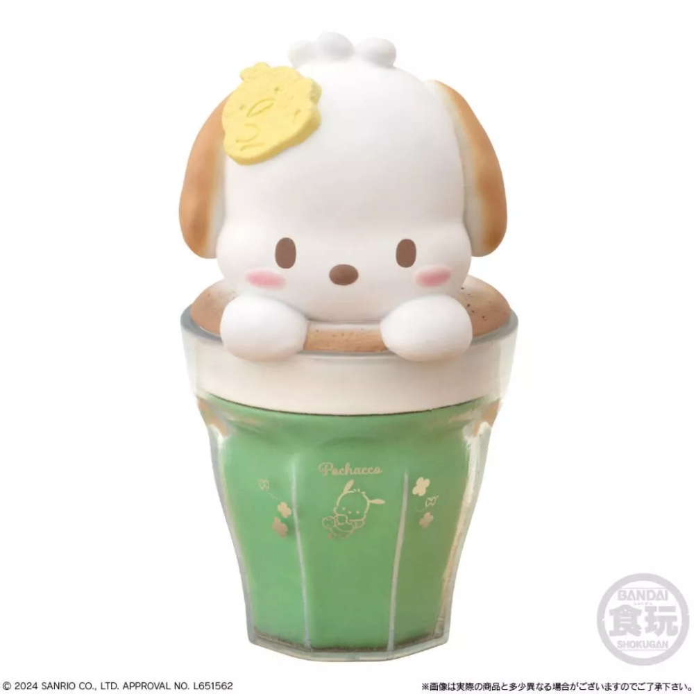 7-11同款 三麗鷗拉花公仔 三麗鷗咖啡杯 盒玩 整套8款 三麗鷗拿鐵公仔-規格圖4