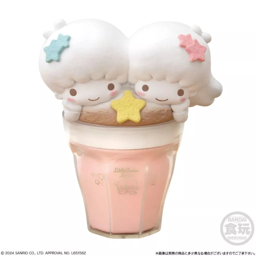 7-11同款 三麗鷗拉花公仔 三麗鷗咖啡杯 盒玩 整套8款 三麗鷗拿鐵公仔-規格圖4