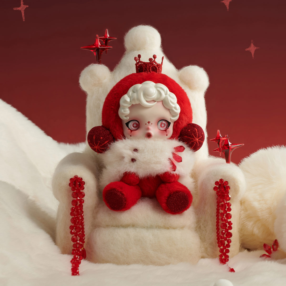 【7-ELEVEN門市團購】好運小舖 泡泡瑪特 SKULLPANDA 冬日樂章 搪膠毛絨掛件 SP 搪膠 掛件 盲盒-細節圖3