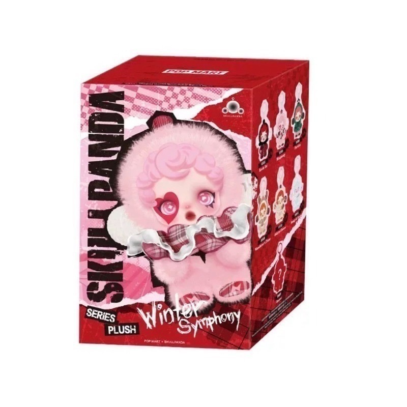 泡泡瑪特 SKULLPANDA 冬日樂章 SP 搪膠 毛絨公仔  掛件 一中盒 盲盒-規格圖9