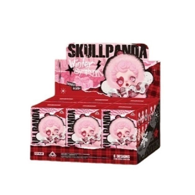 泡泡瑪特 SKULLPANDA 冬日樂章 SP 搪膠 毛絨公仔  掛件 一中盒 盲盒-規格圖9