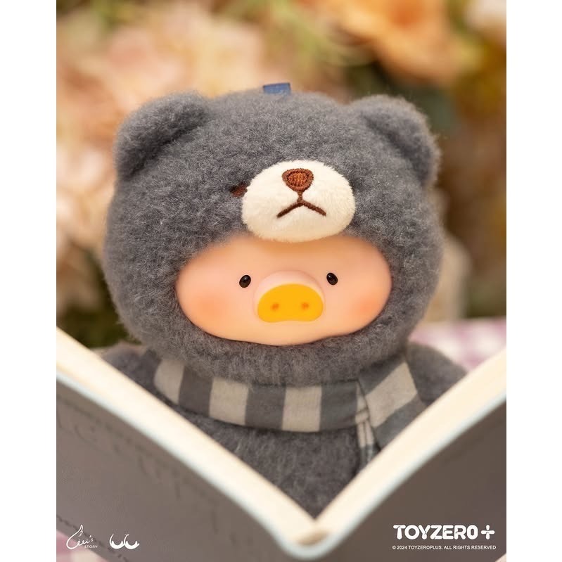 預購+現貨 罐頭豬LuLu 美好時光 搪膠臉毛絨掛件 盲盒 LuLu豬 掛件 吊飾-細節圖2