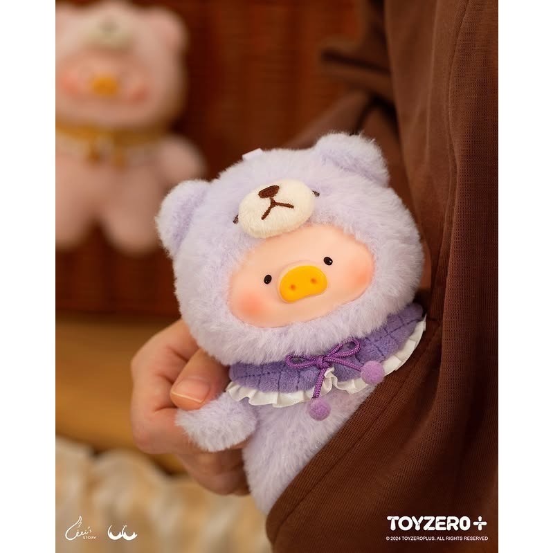 預購+現貨 罐頭豬LuLu 美好時光 搪膠臉毛絨掛件 盲盒 LuLu豬 掛件 吊飾-細節圖4