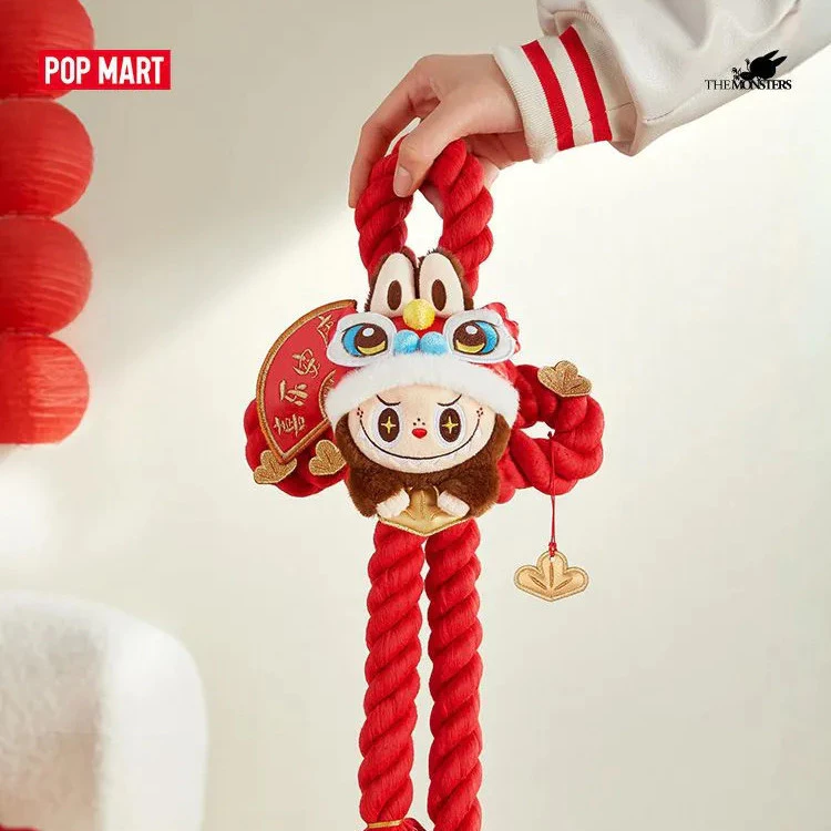 泡泡瑪特 金蛇賀嵗 LABUBU 毛絨門掛 新年入戶 春節 新年 門掛-細節圖2