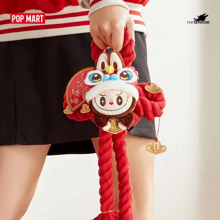 泡泡瑪特 金蛇賀嵗 LABUBU 毛絨門掛 新年入戶 春節 新年 門掛-細節圖3