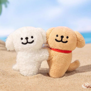 線條小狗 Maltese 貼貼毛絨吊卡 娃娃 磁吸 吊飾 小狗公仔 情侶禮物 情侶吊飾 貼貼小狗 手辦 吊卡-規格圖5