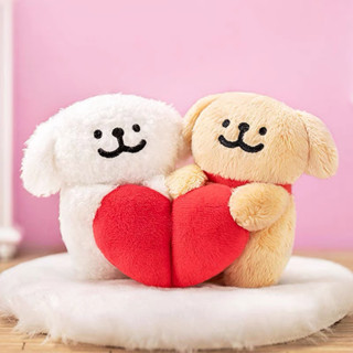 線條小狗 Maltese 貼貼毛絨吊卡 娃娃 磁吸 吊飾 小狗公仔 情侶禮物 情侶吊飾 貼貼小狗 手辦 吊卡-規格圖5