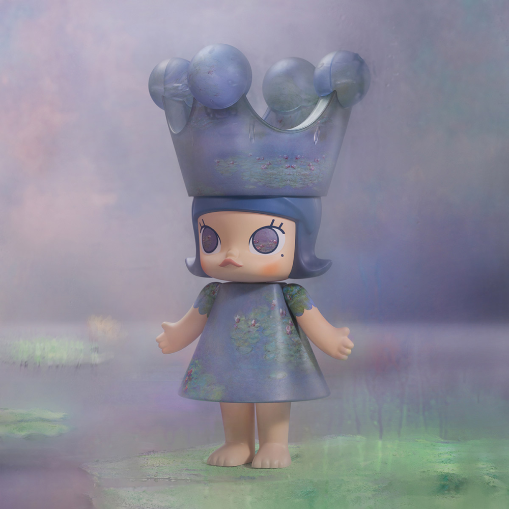 泡泡瑪特 MEGA SPACE MOLLY 莫內 睡蓮 400% 睡蓮 MOLLY公主-細節圖2