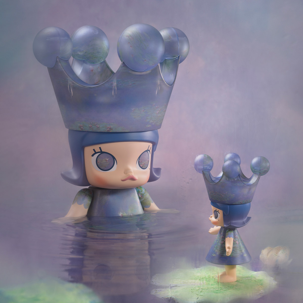 泡泡瑪特 MEGA SPACE MOLLY 莫內 睡蓮 400% 睡蓮 MOLLY公主-細節圖4