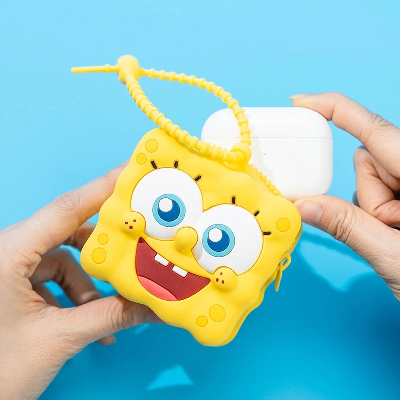 泡泡瑪特 海綿寶寶 比奇堡收納包 派大星 耳機包 零錢包 POP MART-細節圖2