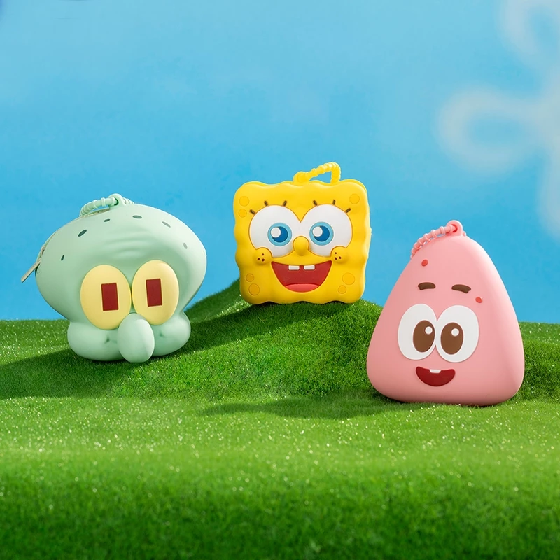 泡泡瑪特 海綿寶寶 比奇堡收納包 派大星 耳機包 零錢包 POP MART-細節圖5