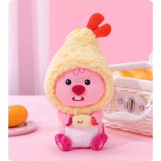 MINISO 名創優品 Loopy 烘焙食物 公仔 盲盒 掛件 loopy  天婦羅 炸雞 鯛魚燒 一中盒6入-細節圖2