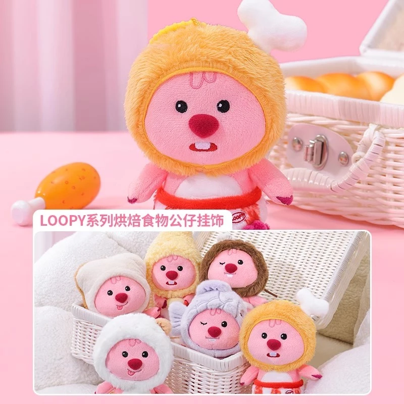 MINISO 名創優品 Loopy 烘焙食物 公仔 盲盒 掛件 loopy  天婦羅 炸雞 鯛魚燒 一中盒6入-細節圖4