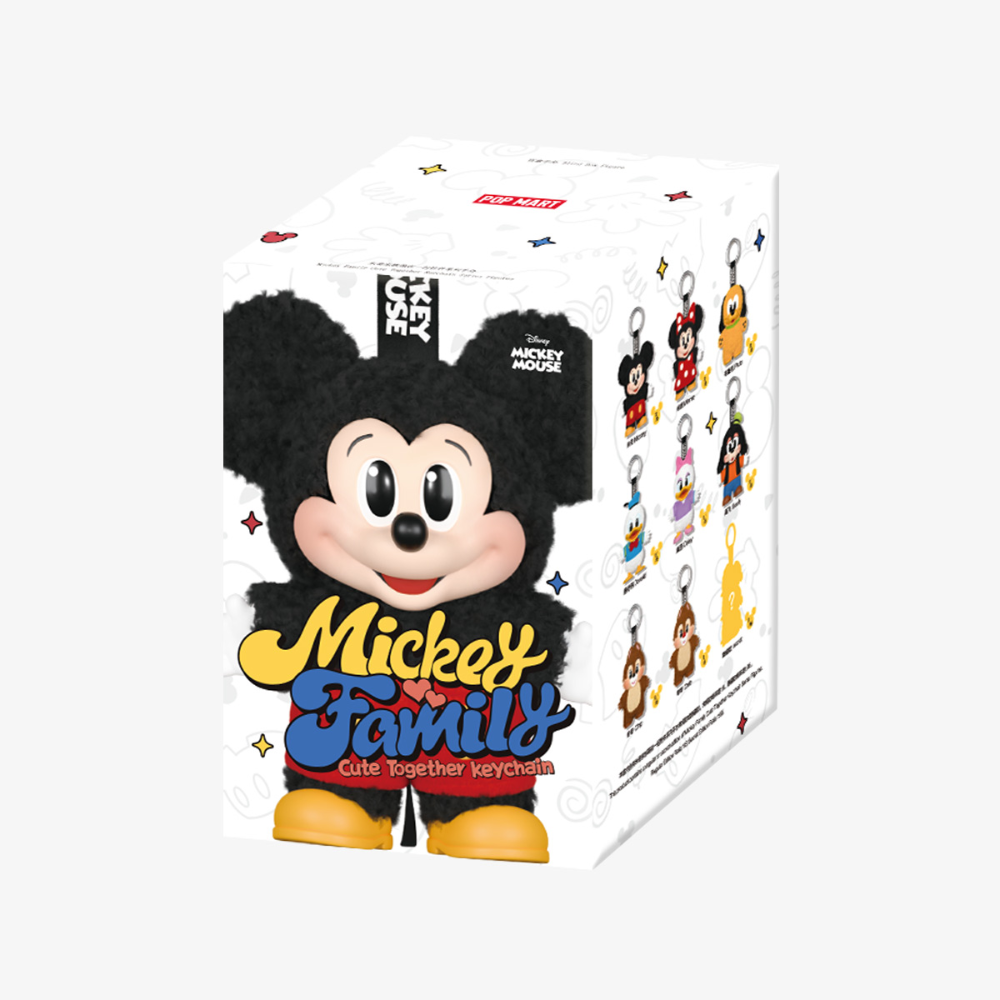 泡泡瑪特 Mickey 米奇家族 萌在一起 掛件 手辦 毛絨掛件 迪士尼 米妮 唐老鴨 黛西 奇奇蒂蒂-規格圖1
