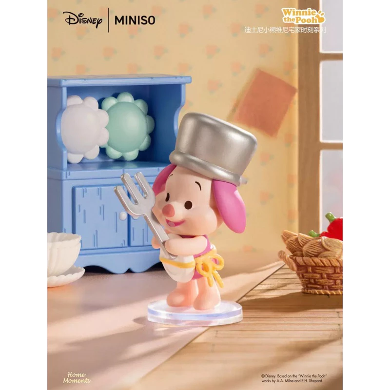 Miniso 名創優品 迪士尼小熊維尼 宅家時刻 維尼 宅在家 公仔 盲盒 盒抽 一中盒6入-細節圖4