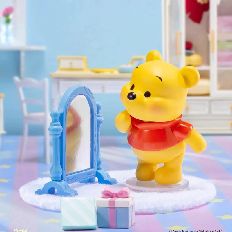 Miniso 名創優品 迪士尼小熊維尼 宅家時刻 維尼 宅在家 公仔 盲盒 盒抽 一中盒6入-細節圖6
