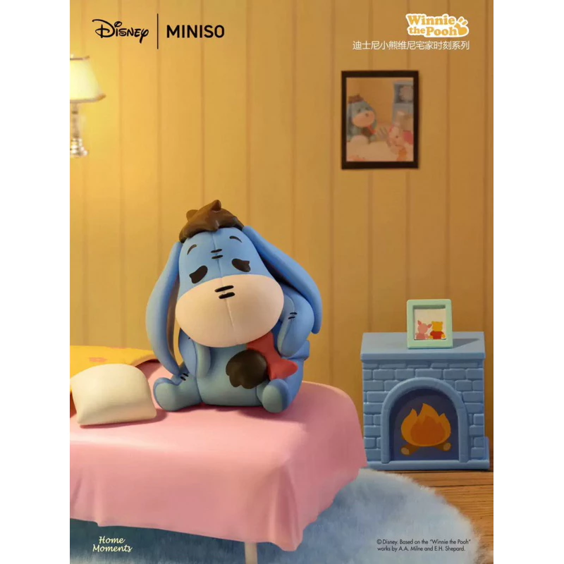 Miniso 名創優品 迪士尼小熊維尼 宅家時刻 維尼 宅在家 公仔 盲盒 盒抽 一中盒6入-細節圖7