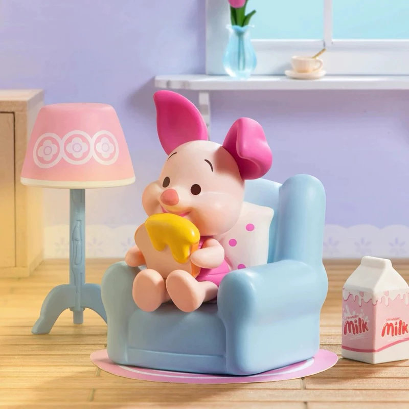 Miniso 名創優品 迪士尼小熊維尼 宅家時刻 維尼 宅在家 公仔 盲盒 盒抽 一中盒6入-細節圖8