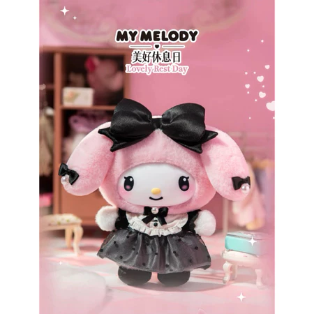 TOPTOY 三麗鷗 Sanrio 姐妹穿搭 酷洛米 美樂蒂 彼安諾 搪膠毛絨 吊飾 毛絨掛件 盲盒 姊妹穿搭-規格圖4