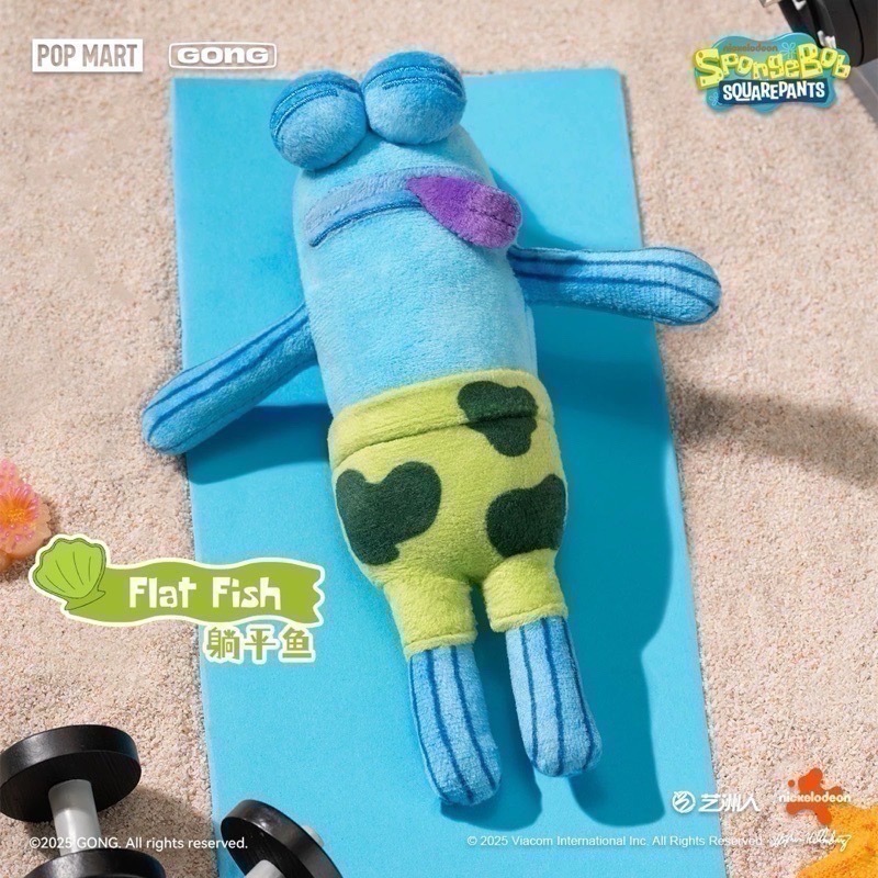 泡泡瑪特 比奇堡的居民們 盲盒 毛絨搪膠掛件 吊飾 沙丁魚 打工魚 呆呆魚-細節圖4