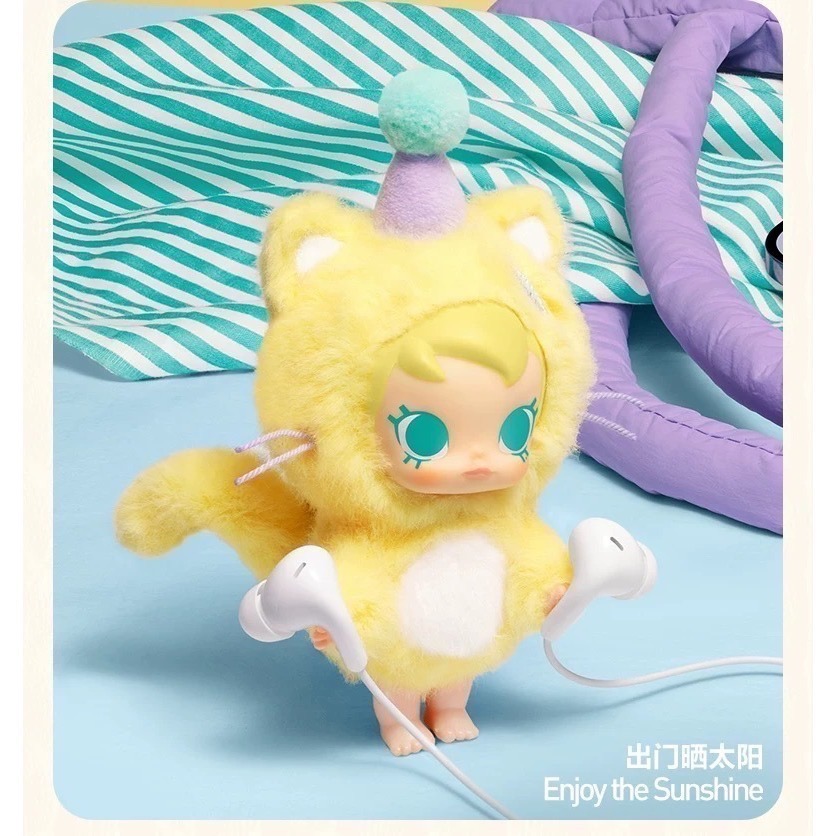泡泡瑪特 Baby Molly 口袋朋友 搪膠毛絨掛件 貓咪 盲盒 POPMART-細節圖7