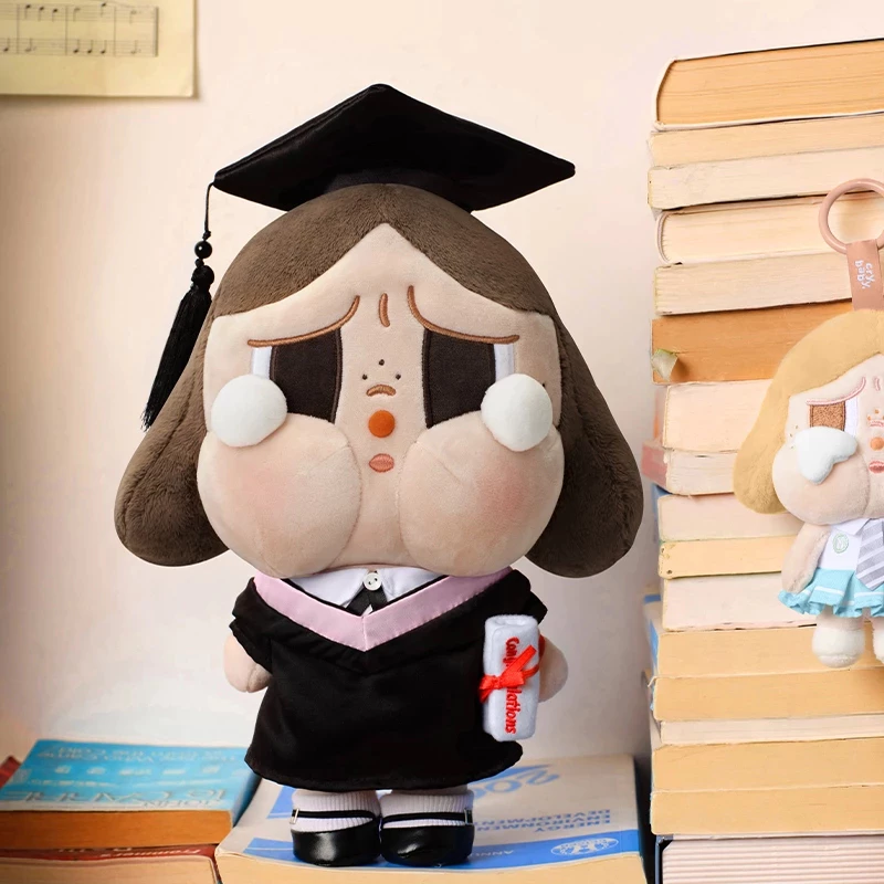 泡泡瑪特 CRYBABY 落日歌會系列 毛絨公仔 畢業哭娃 POP MART-細節圖3