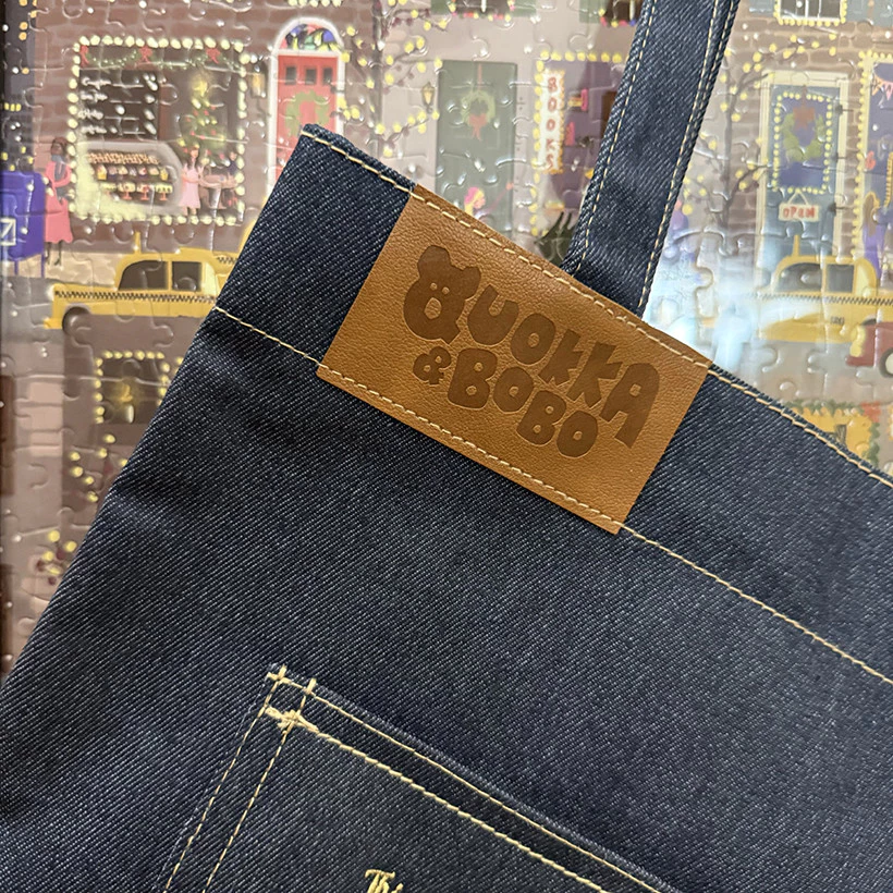 屈臣氏 x Dinotaeng 短尾矮袋鼠 牛仔包 單肩包 ｜柿子椒熊｜正版授權-細節圖3