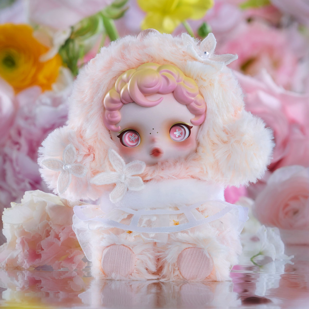 泡泡瑪特 SKULLPANDA 光織園系列毛絨公仔掛件-細節圖2