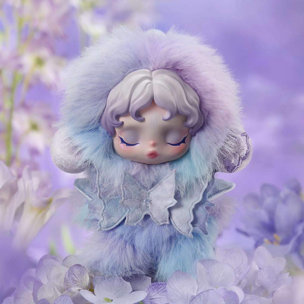 泡泡瑪特 SKULLPANDA 光織園系列毛絨公仔掛件-細節圖3