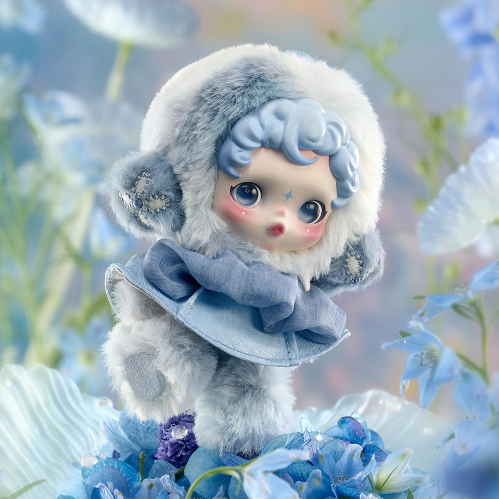 泡泡瑪特 SKULLPANDA 光織園系列毛絨公仔掛件-細節圖4