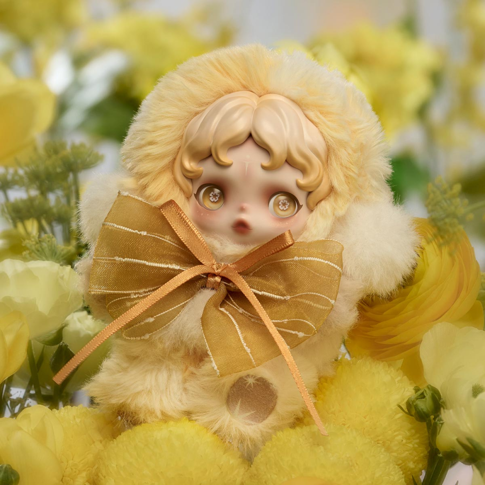 泡泡瑪特 SKULLPANDA 光織園系列毛絨公仔掛件-細節圖6