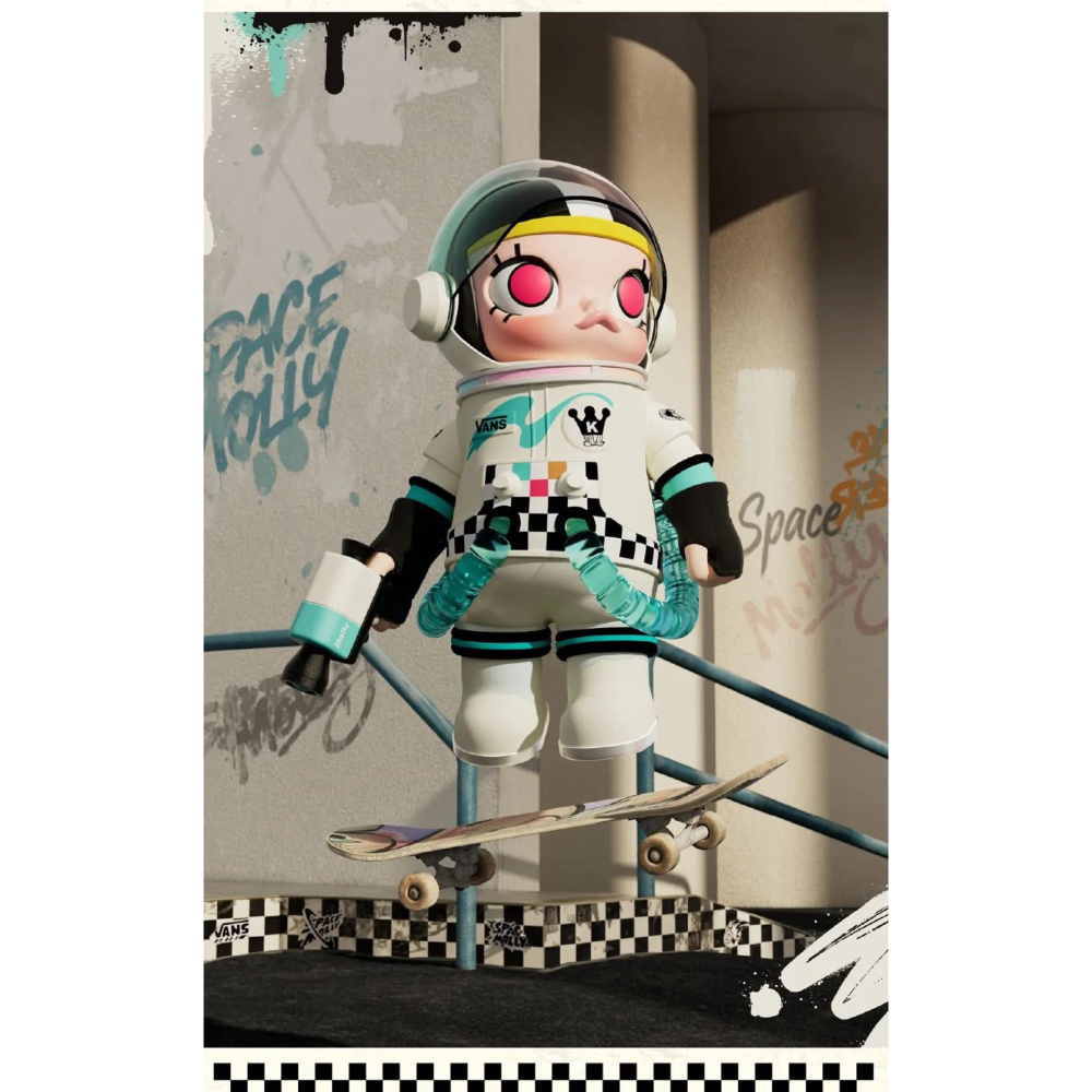 泡泡瑪特 MEGA SPACE MOLLY × VANS 400% 1000%-細節圖3