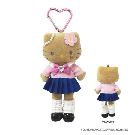 日本代購 長腿Kitty 日本學生妹 黑皮Kitty 曬黑系列 吊飾-規格圖4
