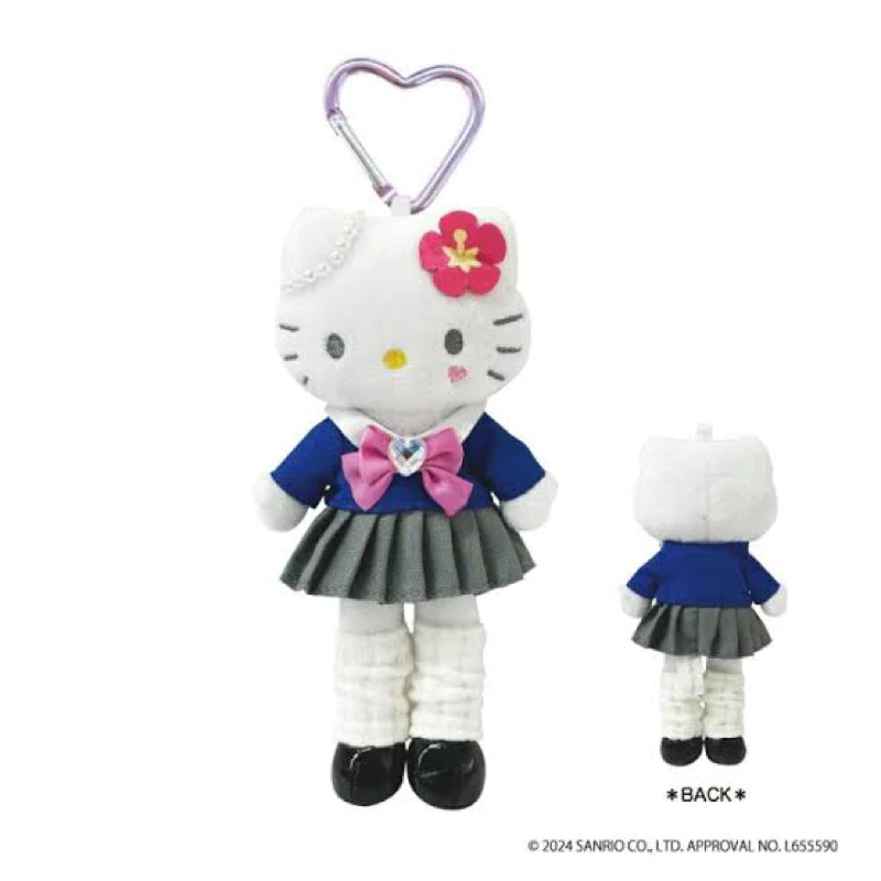 日本代購 長腿Kitty 日本學生妹 黑皮Kitty 曬黑系列 吊飾-規格圖4