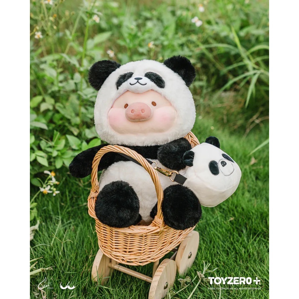 罐頭豬LuLu 動物派對 Lu毛絨公仔 長頸鹿 玩具反斗城限定款 小熊貓 大熊貓 無尾熊-細節圖7