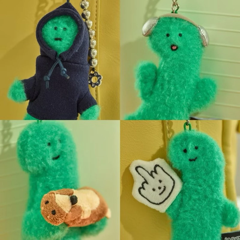 韓國文創 JOGUMAN THROW AWAY 玩偶鑰匙扣 鑰匙圈 LINE FRIENDS 恐龍 臘腸狗-細節圖7