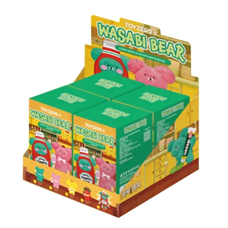 WASABI BEAR 芥末熊 調味料 毛絨掛件 吊飾 盲盒 文博會 哇沙比小熊 韓國文創-規格圖8