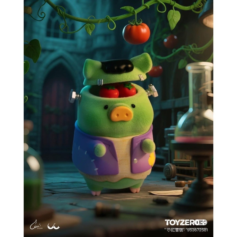 罐頭豬LuLu 萬聖節限定 驚喜滿罐 驚喜古墓 驚喜古堡 南瓜 木乃伊 科學怪人 吸血鬼 LuLu豬-細節圖6