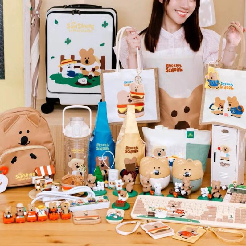 現貨🔥 7-11 DINOTAENG SUNSHINE 矮袋鼠 呆萌町 迴力車 六入組 QUOKKA 功能性公仔-細節圖3