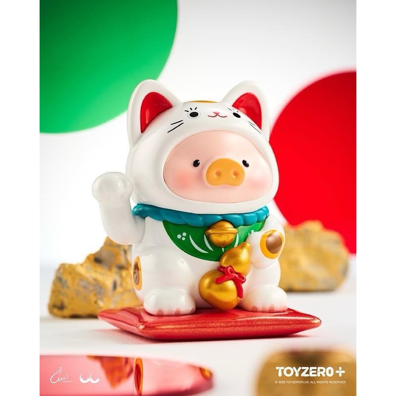 𝐥𝐮𝐜𝐤𝐲☘️ 罐頭豬LuLu 一招喵計 招財貓 LuLu豬 公仔 盲盒 一中盒-細節圖2