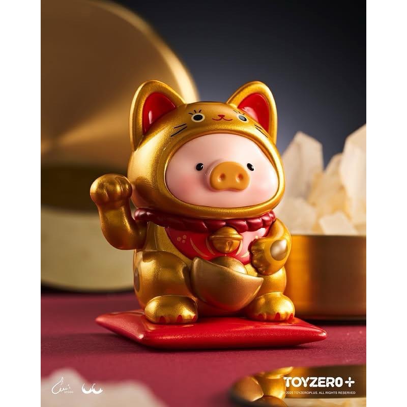 𝐥𝐮𝐜𝐤𝐲☘️ 罐頭豬LuLu 一招喵計 招財貓 LuLu豬 公仔 盲盒 一中盒-細節圖4