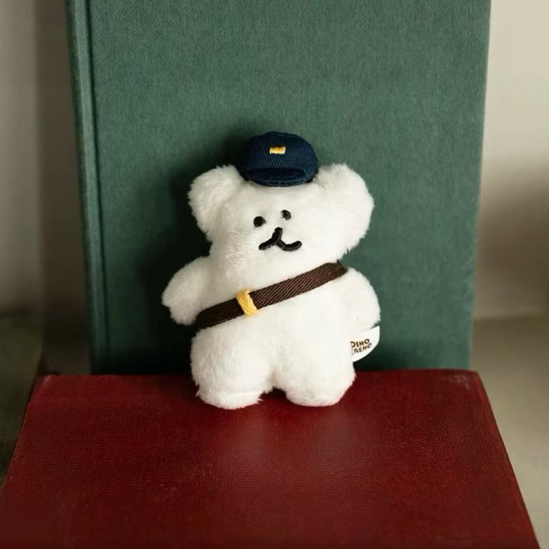 Dinotaeng 郵差Bobo 矮袋鼠 柿子椒熊 呆萌町 吊飾-細節圖2