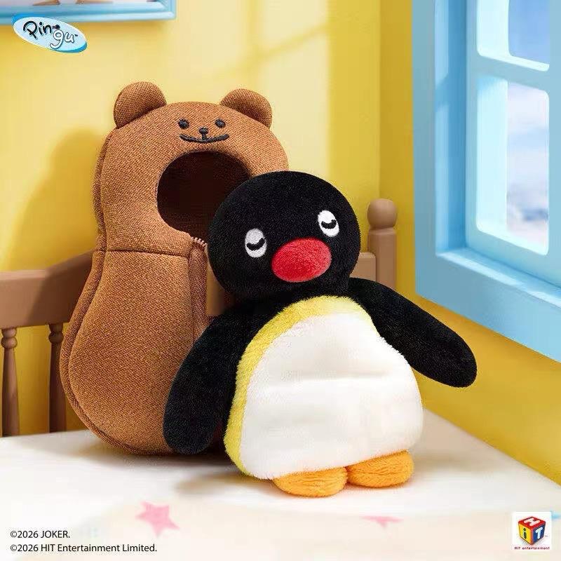 𝐥𝐮𝐜𝐤𝐲☘️現+預 Pingu MINI MEME 企鵝家族 毛絨掛件 盲盒 一中盒 確認款-細節圖4
