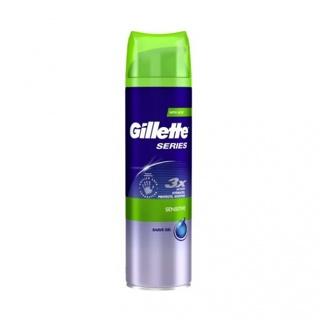 【Gillette 吉列】刮鬍露-敏感肌膚/綠(200ml)