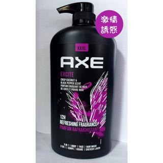 【AXE 戰斧】三合一沐浴乳-激情誘惑(1000ml)-5090