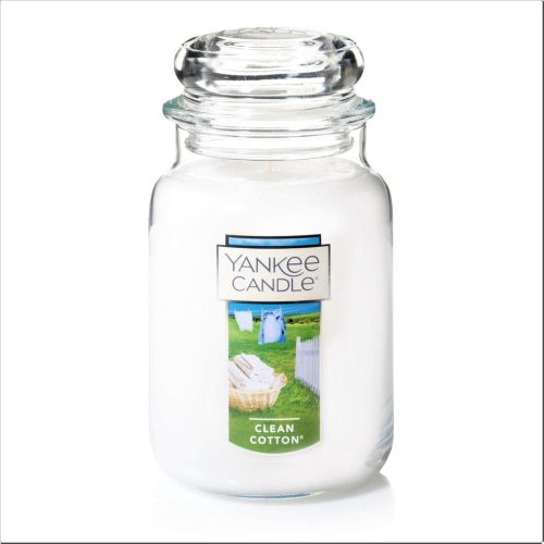 【Yankee Candle 揚基】香氛蠟燭-清爽棉香(623g)