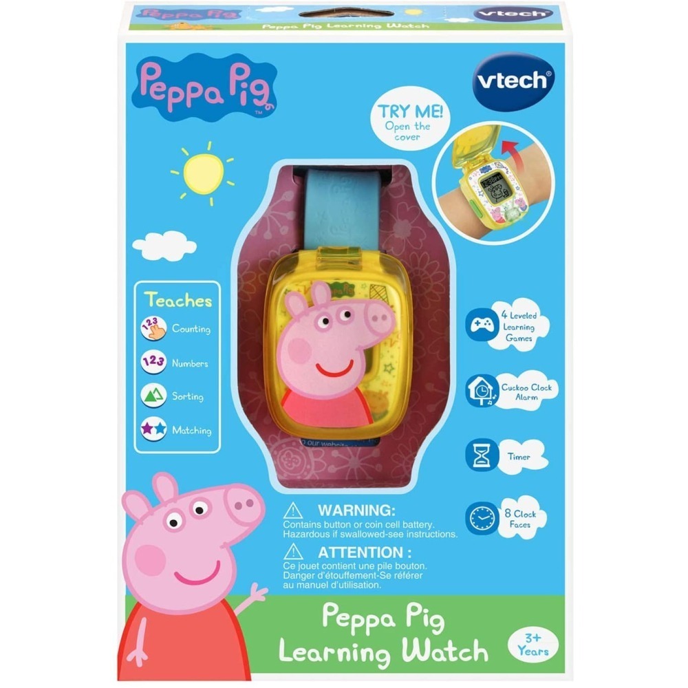 現貨★全新 VTech 佩佩豬 兒童手錶 英文學習手錶 Peppa 四種學習遊戲 新年禮物 生日禮物-細節圖10